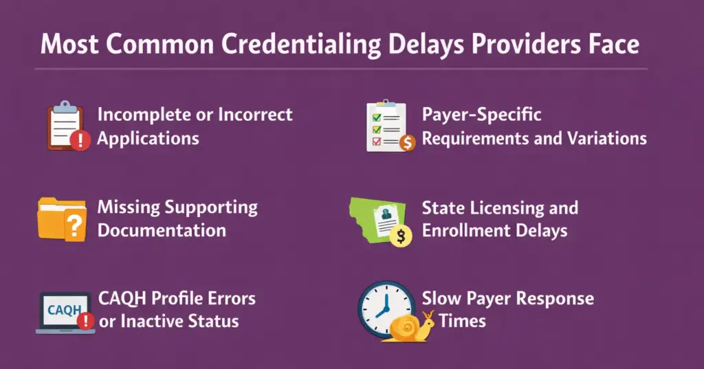 Most Common Credentialing Delays Providers Face